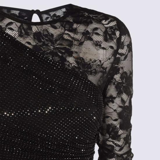  셀프 포트레이트 롱 원피스 블랙 드레스 - SELF PORTRAIT