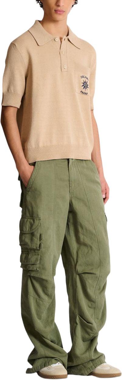 26SS 발망 폴로 티셔츠 GH0GB046KJ920AS BEIGE - BALMAIN