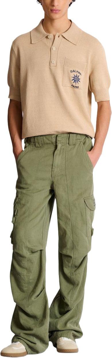 26SS 발망 폴로 티셔츠 GH0GB046KJ920AS BEIGE - BALMAIN