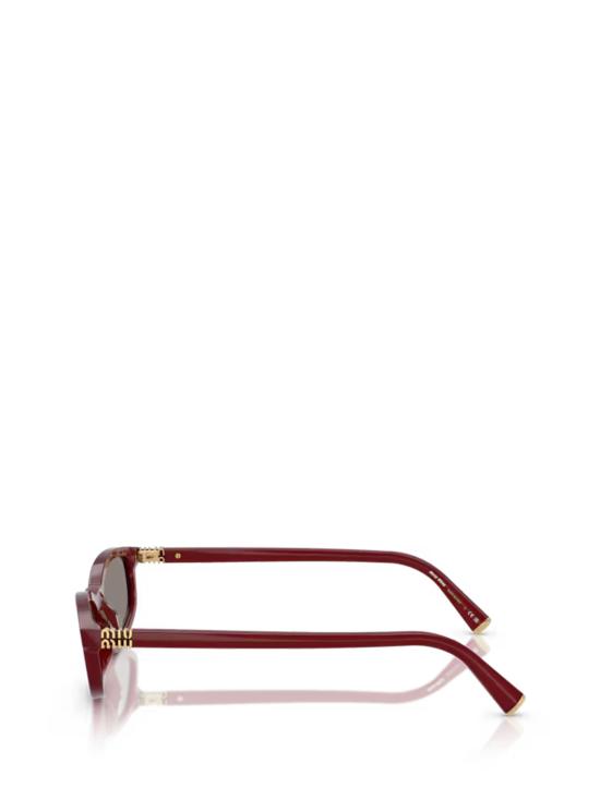 26FW 미우미우 타원형 프레임 선글라스 MU A06S 21I80Q OPALINE BORDEAUX - MIU MIU