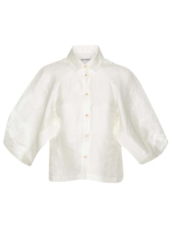  헨릭 빕스코브 탑 Henrik Vibskov 케이스 셔츠 화이트