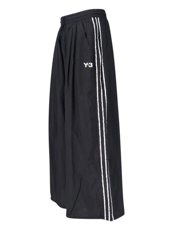 26SS 와이쓰리 로우 엣지 3 스트라이프 와이드 팬츠 KF1192 BLACK Black - Y-3