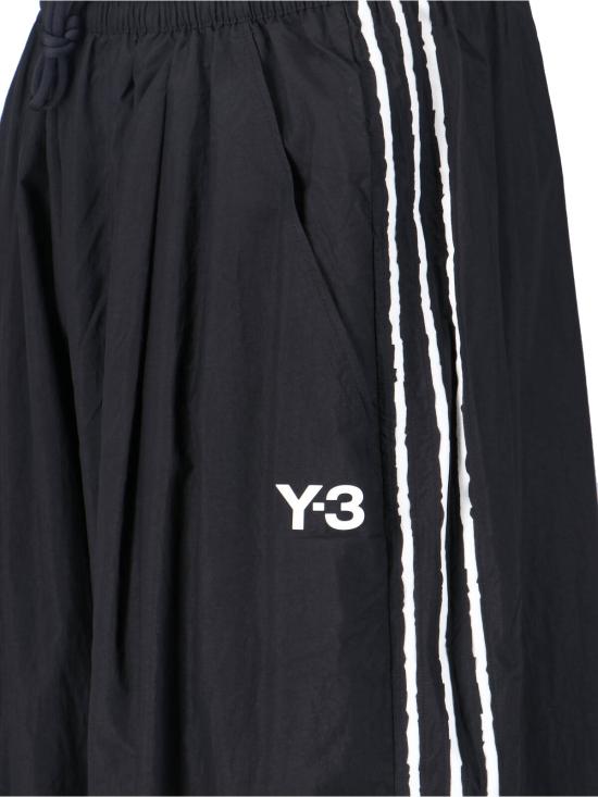 26SS 와이쓰리 로우 엣지 3 스트라이프 와이드 팬츠 KF1192 BLACK Black - Y-3