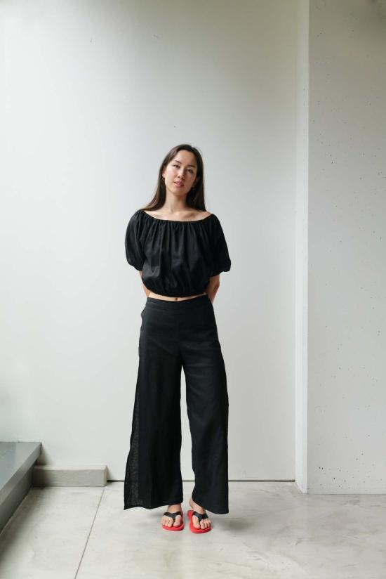  at Dawn. 스트레이트 팬츠 새벽에. 슬릿 와이드 팬츠 - OTHER BRANDS