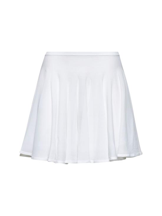  알라이아 숏 스커트 스케이터 스커트 화이트