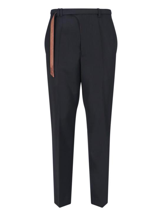 26SS 디젤 P-NEDAR 바이커 벨트 스트랩 테일러드 팬츠 A22877 0WICS 9XXA Black