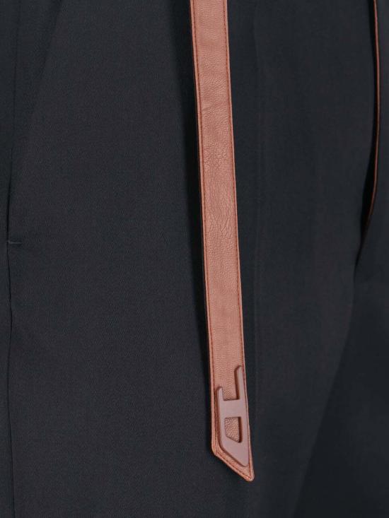 26SS 디젤 P-NEDAR 바이커 벨트 스트랩 테일러드 팬츠 A22877 0WICS 9XXA Black - DIESEL