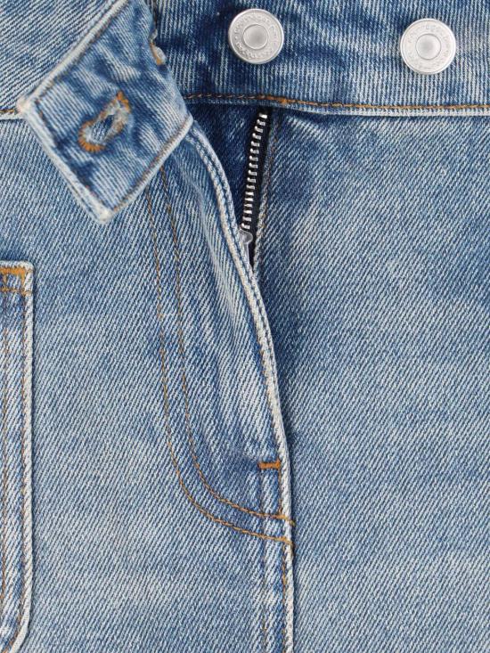 26SS 쿠레쥬 시그니처 데님 미니 스커트 126DJU342DE0058 7055 Blue - COURREGES