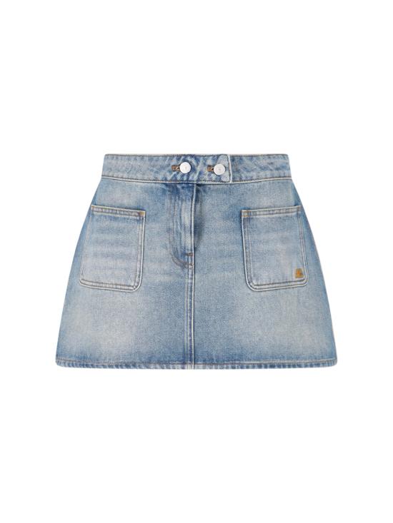 26SS 쿠레쥬 시그니처 데님 미니 스커트 126DJU342DE0058 7055 Blue