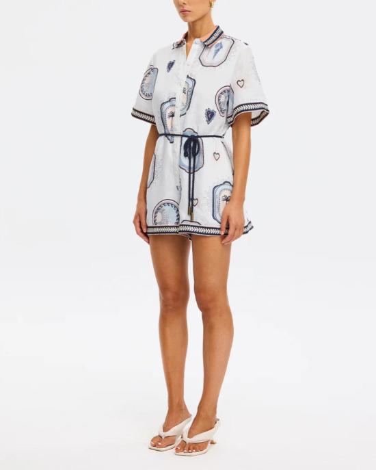  Kivari 점프수트 Alessia 플레이수트 크림/네이비 - OTHER BRANDS