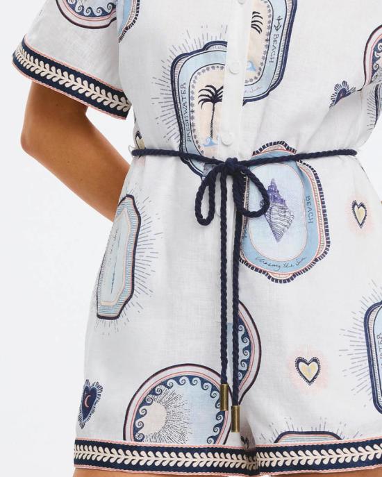  Kivari 점프수트 Alessia 플레이수트 크림/네이비 - OTHER BRANDS