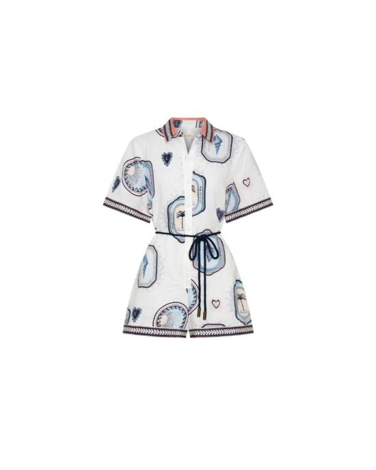  Kivari 점프수트 Alessia 플레이수트 크림/네이비