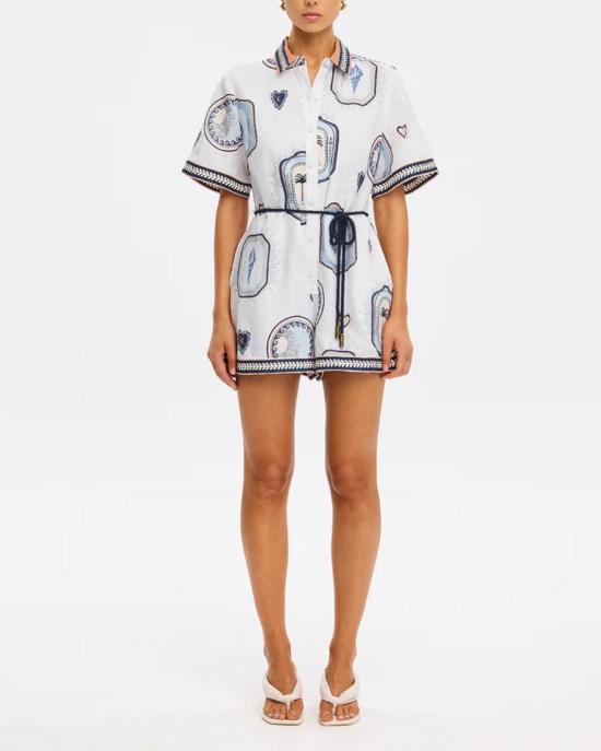  Kivari 점프수트 Alessia 플레이수트 크림/네이비 - OTHER BRANDS