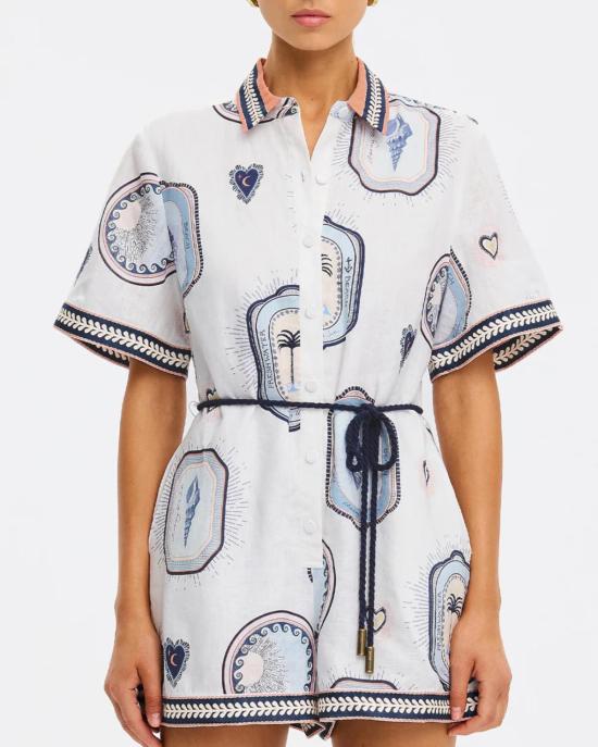  Kivari 점프수트 Alessia 플레이수트 크림/네이비 - OTHER BRANDS