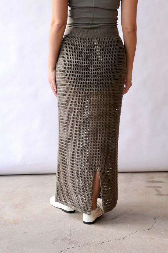  로렌 마누지안 롱 스커트 로렌 마누기안 네트 - LAUREN MANOOGIAN