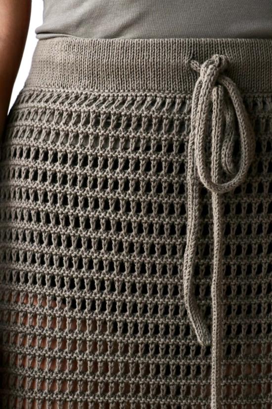  로렌 마누지안 롱 스커트 로렌 마누기안 네트 - LAUREN MANOOGIAN