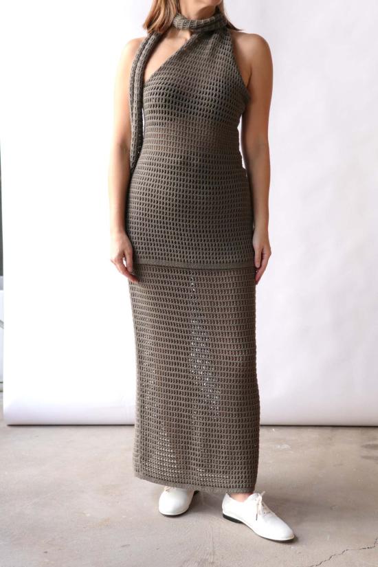  로렌 마누지안 롱 스커트 로렌 마누기안 네트 - LAUREN MANOOGIAN