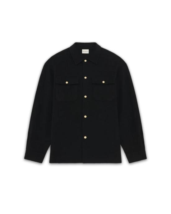 25FW 드롤드무슈 긴팔 셔츠 HJT254WO031 Black