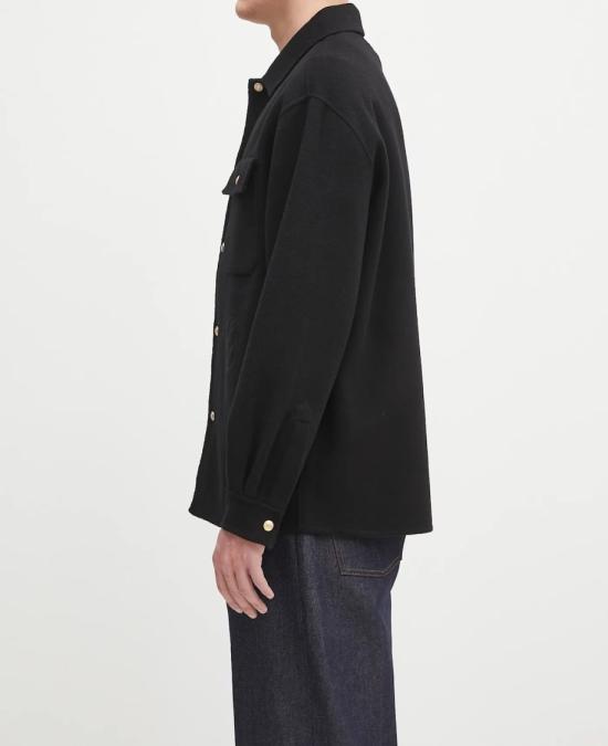 25FW 드롤드무슈 긴팔 셔츠 HJT254WO031 Black - DROLE DE MONSIEUR