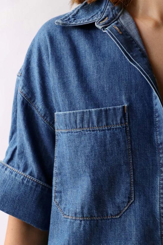  티더블유피 탑 Twp 나의 최신 실수 셔츠 데님 - TWP