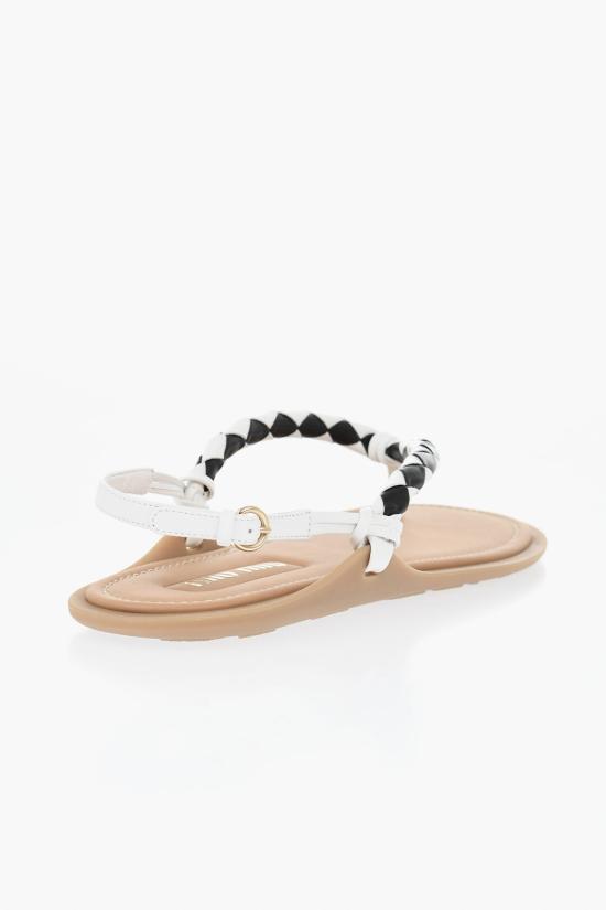  미우미우 샌들 5Y408E2CSPF0964 Black White - MIU MIU