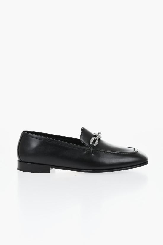  지미추 로퍼 DIAMOND TILDA LOAFER BZX BLACK CRYSTAL Black - JIMMY CHOO