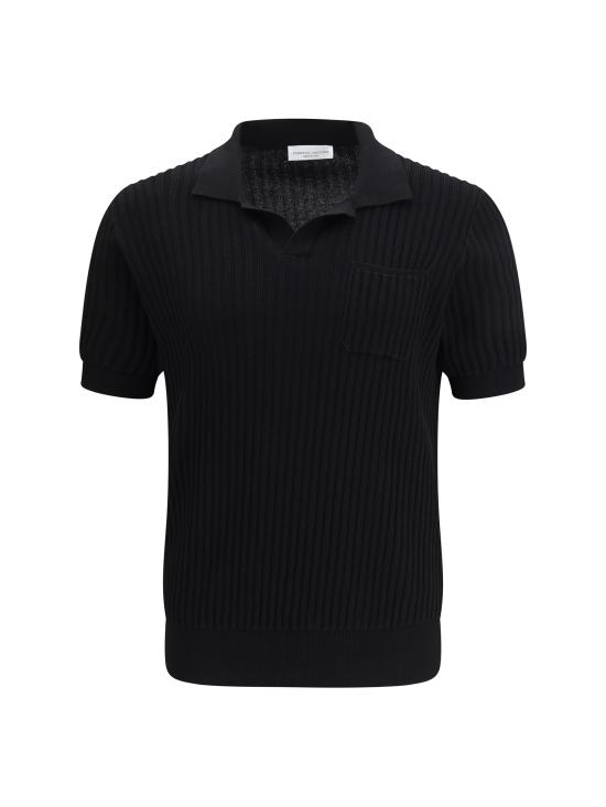 26SS 로베르토 콜리나 폴로 티셔츠 261MYA13124 09 BLACK