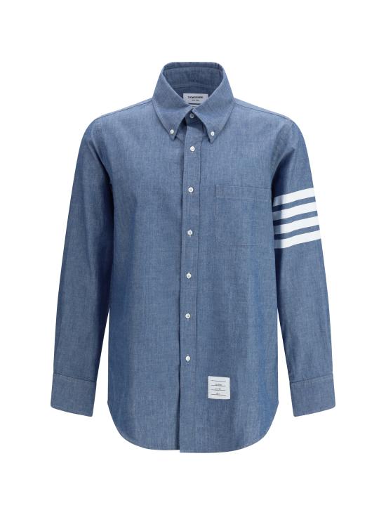 26SS 톰브라운 샴브레이 4바 셔츠 MWL272E00111 450 BLUE