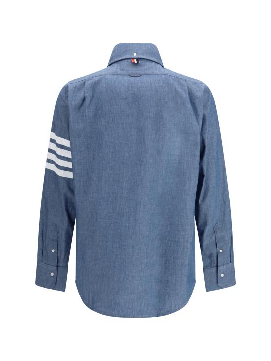 26SS 톰브라운 샴브레이 4바 셔츠 MWL272E00111 450 BLUE - THOM BROWNE