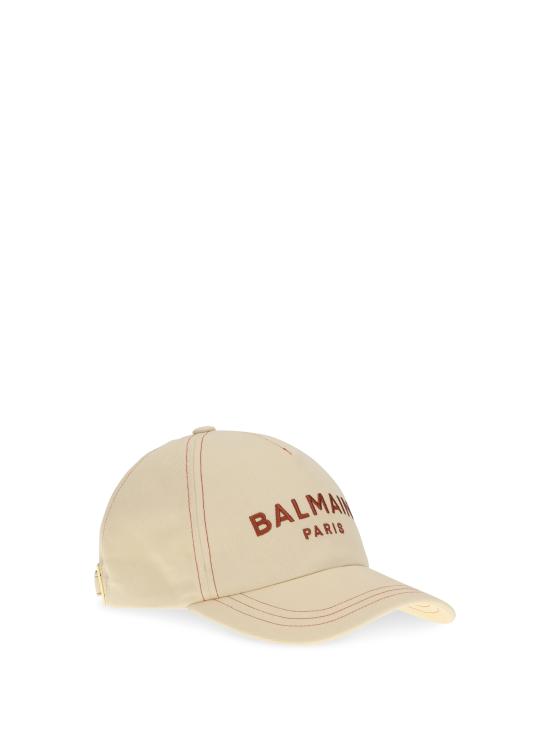 26SS 발망 모자 GF0XA015CB24 GYG BEIGE - BALMAIN
