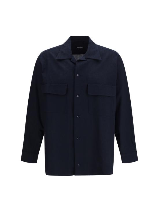 26SS 조르지오 아르마니 긴팔 셔츠 GM003496TE11186 UB115 BLUE