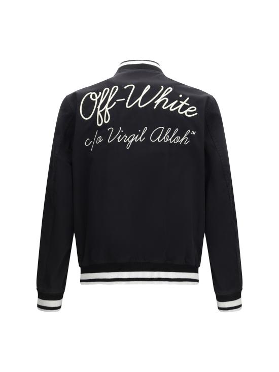 26SS 오프화이트 후드 티셔츠 44MEH05FC9F0011001 1001 BLACK - OFF WHITE