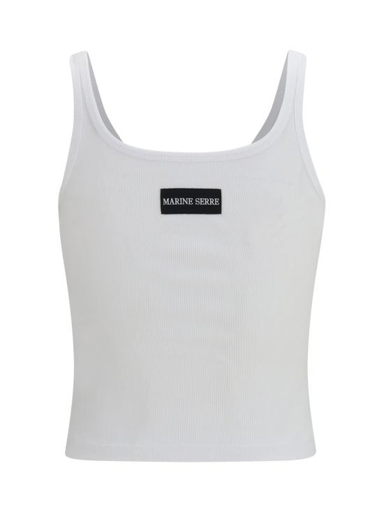 26SS 마린세르 반팔 티셔츠 WTO507ACJER0011 WH10 WHITE - MARINE SERRE