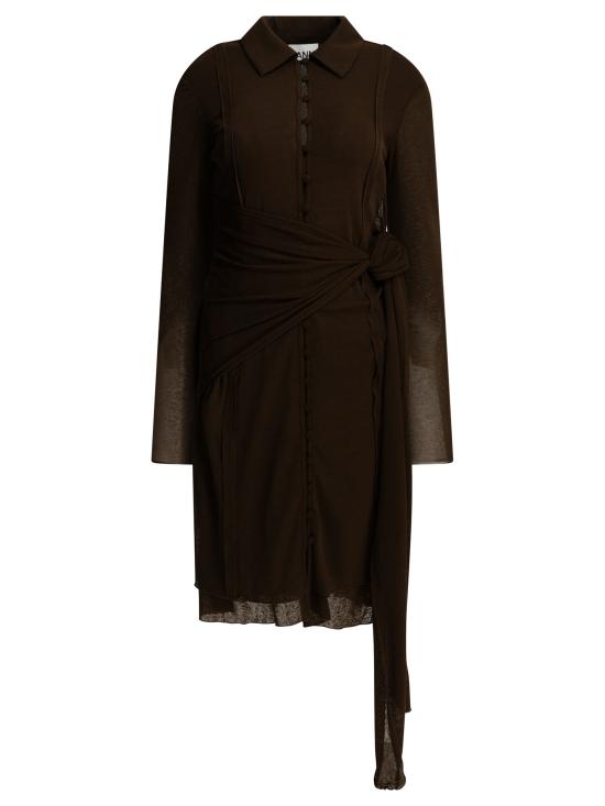 26SS 가니 원피스 A1030222ZWX Brown