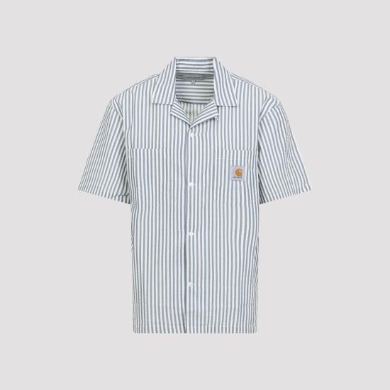 26SS 칼하트 WIP 숏슬리브 레벨 셔츠 I0362033K5XX03 LEAVEL STRIPE BLUE RIVER WAX - CARHARTT WIP