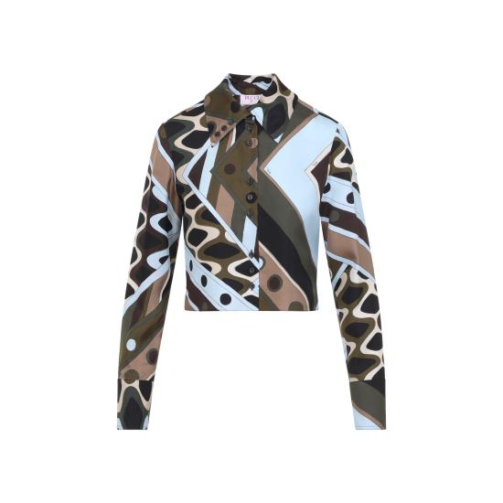 26SS 푸찌 셔츠 6HRJ15 6H841 016 KHAKI BLUE - PUCCI