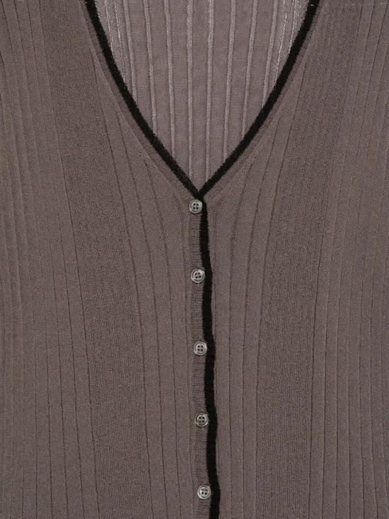 26SS 로베르토 콜리나 가디건 A28010 08 FANGO ECRU NERO - ROBERTO COLLINA