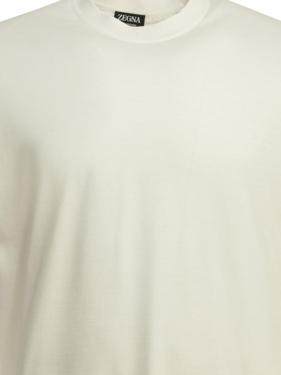 26SS 에르메네질도제냐 탑 UH386A3H718N01 White - ERMENEGILDO ZEGNA