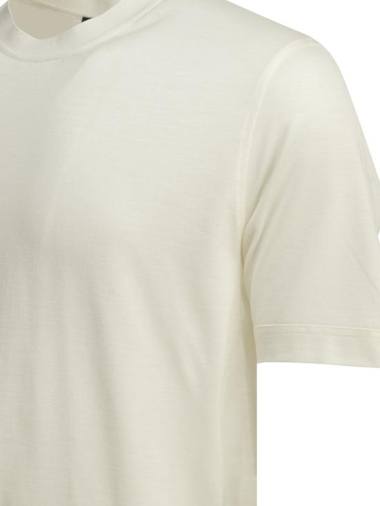 26SS 에르메네질도제냐 탑 UH386A3H718N01 White - ERMENEGILDO ZEGNA