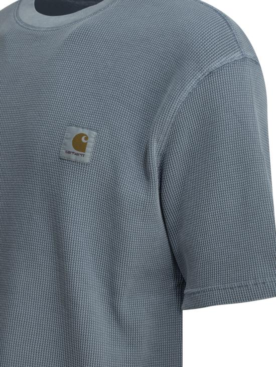 26SS 칼하트 WIP 숏슬리브 넬슨 와플 티셔츠 I0361853HX GD Light blue - CARHARTT WIP
