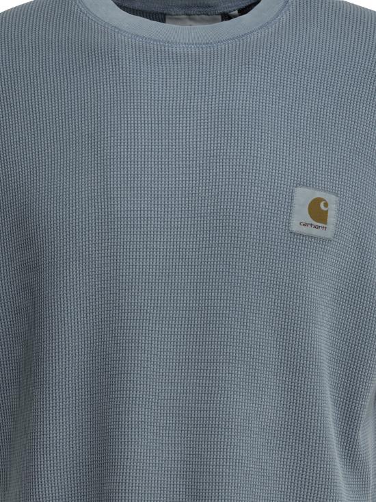 26SS 칼하트 WIP 숏슬리브 넬슨 와플 티셔츠 I0361853HX GD Light blue - CARHARTT WIP