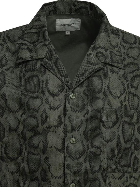 26SS 칼하트 WIP 숏슬리브 스네이크 카모 셔츠 I0362753QA GD Green - CARHARTT WIP