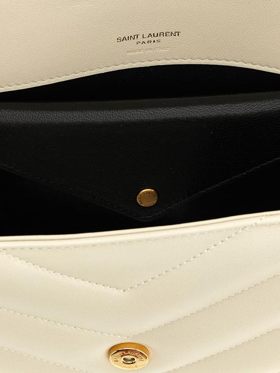 26SS 생로랑 루루 마틀라세 램스킨 스몰 숄더백 801437AAEAX9207 Beige - SAINT LAURENT