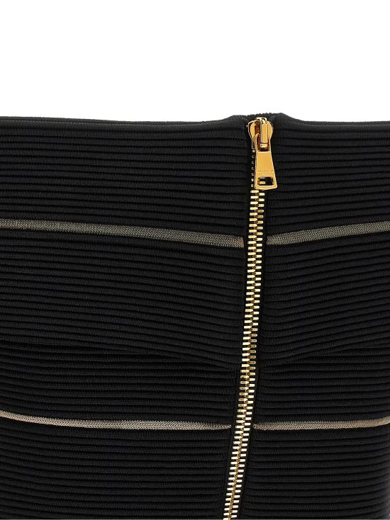 26SS 발망 이브닝 티셔츠 GF0AB580KJ750PA Black - BALMAIN