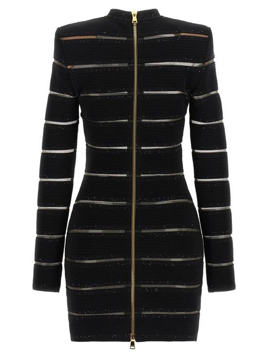 26SS 발망 숏 원피스 GF0R8955KJ84EAD Black - BALMAIN