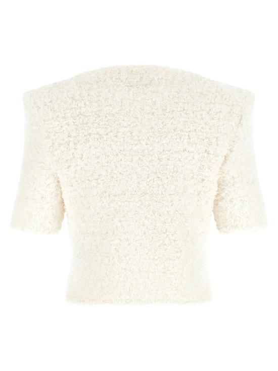 26SS 발망 가디건 GF0KL290KJ890KA White - BALMAIN