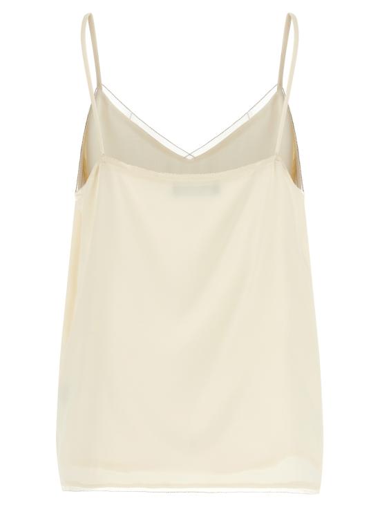 26SS 파비아나 필리피 이브닝 티셔츠 TPD276F281M1520145 Beige - FABIANA FILIPPI