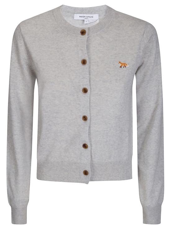 26SS 메종키츠네 베이비 폭스 메리노 레귤러 가디건 PW00502KT1181 H120 LIGHT GREY MELANGE