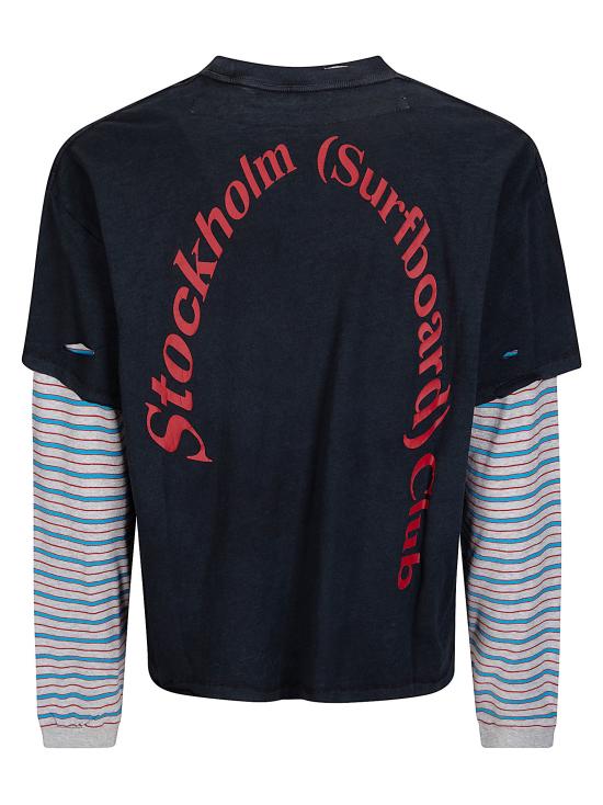 26SS 스톡홀름 서프보드 클럽 반팔 티셔츠 U1000267 BlackStripe Black Stripe - STOCKHOLM SURFBOARD CLUB