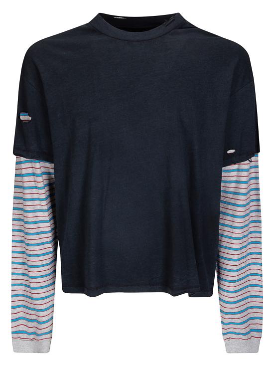 26SS 스톡홀름 서프보드 클럽 반팔 티셔츠 U1000267 BlackStripe Black Stripe